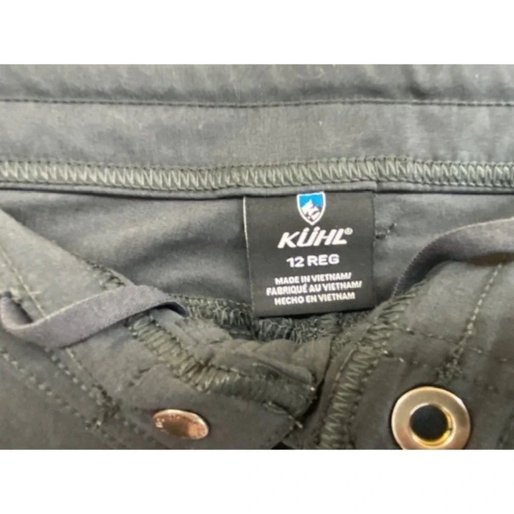 KUHL Womens 12 Cargo Pants Regular Gray‎ Outdoor Hiking Travel adjustable